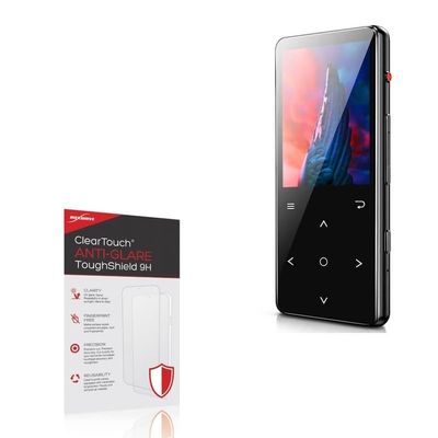 BoxWave Screen Protector Compatible With Benjie MP4 Player B29 - ClearTouch Anti-Glare ToughShield 9H (2-Pack), Anti-Glare 9H Tough Flexible Film Screen Protector