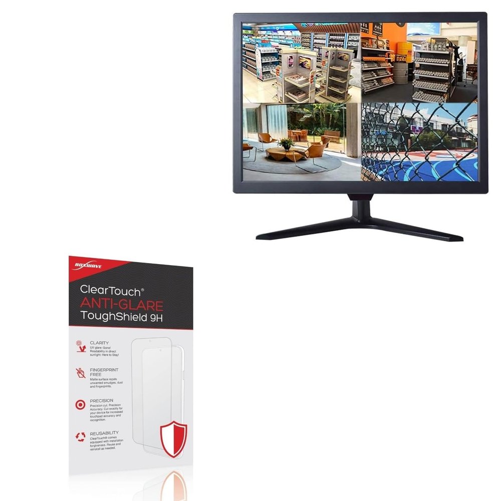 BoxWave Screen Protector Compatible With Cocar CCTV169-21 - ClearTouch Anti-Glare ToughShield 9H (2-Pack), Anti-Glare 9H Tough Flexible Film Screen Protector