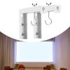 2X Projector Screen Mount for Ceiling, Projection Setup, Wall-Mounted L Brackets for Game Room, Load Bearing 30kg view 2