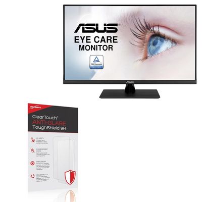 BoxWave Screen Protector Compatible With ASUS VP32AQ - ClearTouch Anti-Glare ToughShield 9H (2-Pack), Anti-Glare 9H Tough Flexible Film Screen Protector