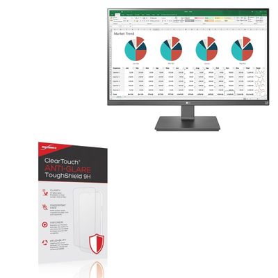 BoxWave Screen Protector Compatible With LG 27 Monitor (27UK670) - ClearTouch Anti-Glare ToughShield 9H (2-Pack), Anti-Glare 9H Tough Flexible Film Screen Protector