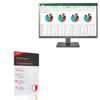 BoxWave Screen Protector Compatible With LG 27 Monitor (27UK670) - ClearTouch Anti-Glare ToughShield 9H (2-Pack), Anti-Glare 9H Tough Flexible Film Screen Protector view 1