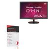 BoxWave Screen Protector Compatible With LG 24 Monitor (24GQ40W) - ClearTouch Anti-Glare ToughShield 9H (2-Pack), Anti-Glare 9H Tough Flexible Film Screen Protector view 1