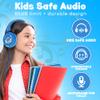 JellieMons Booma Beats Wired Headphones for Kids, 3.5mm Plug, Fun Characters and Colors, Volume Controls, Great for School (Green) view 2