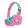 JellieMons Booma Echo Wireless Stereo Headphones for Kids, Over Ear, Foldable, Fun Characters, Safe Volume Features, Optional Wired Connection, School Ready, Long Play time. (Pink) view 1