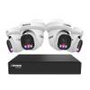 Defender AI Powered Sentinel Pro Turret 8CH NVR PoE Security Camera System, 4pc Metal Turret Cameras, 109 Wide Angle, IP66 Rated, Audio Recording, Web Viewing, 1TB HDD, Works w/Empower App view 1