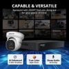 Defender AI Powered Sentinel Pro Turret 8CH NVR PoE Security Camera System, 6pc Metal Turret Cameras, 109 Wide Angle, IP66 Rated, Audio Recording, Web Viewing, 1TB HDD, Works w/Empower App view 3