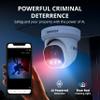 Defender AI Powered Sentinel Pro Turret 8CH NVR PoE Security Camera System, 6pc Metal Turret Cameras, 109 Wide Angle, IP66 Rated, Audio Recording, Web Viewing, 1TB HDD, Works w/Empower App view 4