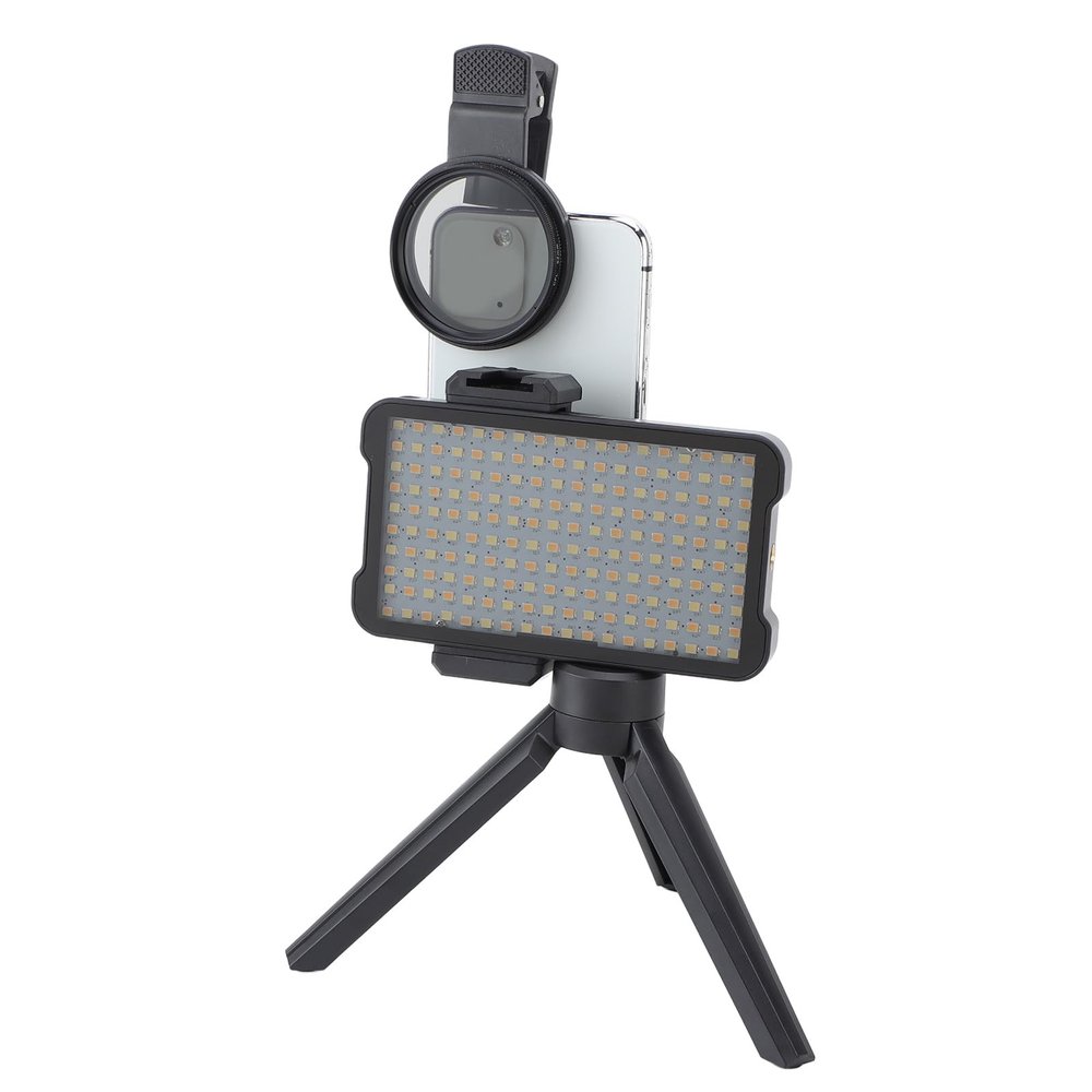 Srliya Photo Fill Light, Rechargeable LED Lamp for Photography, 2400K-6400K Color Temperature Adjustment, 180 Chips, ABS Material, Artist Work, Mobile Live Broadcasts, Nail Art