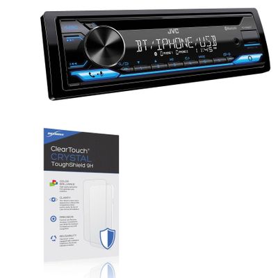 BoxWave Screen Protector Compatible with JVC KD-SR86BT - ClearTouch Crystal ToughShield 9H (2-Pack), Clear 9H Tough Flexible Film Screen Protector