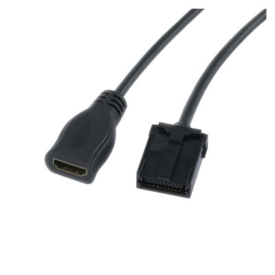 0.300cm 4K 60Hz High Speed HDMI E Type 19P Male ABS Shell to HDMI A/F Female Black molding with Ethernet Cable