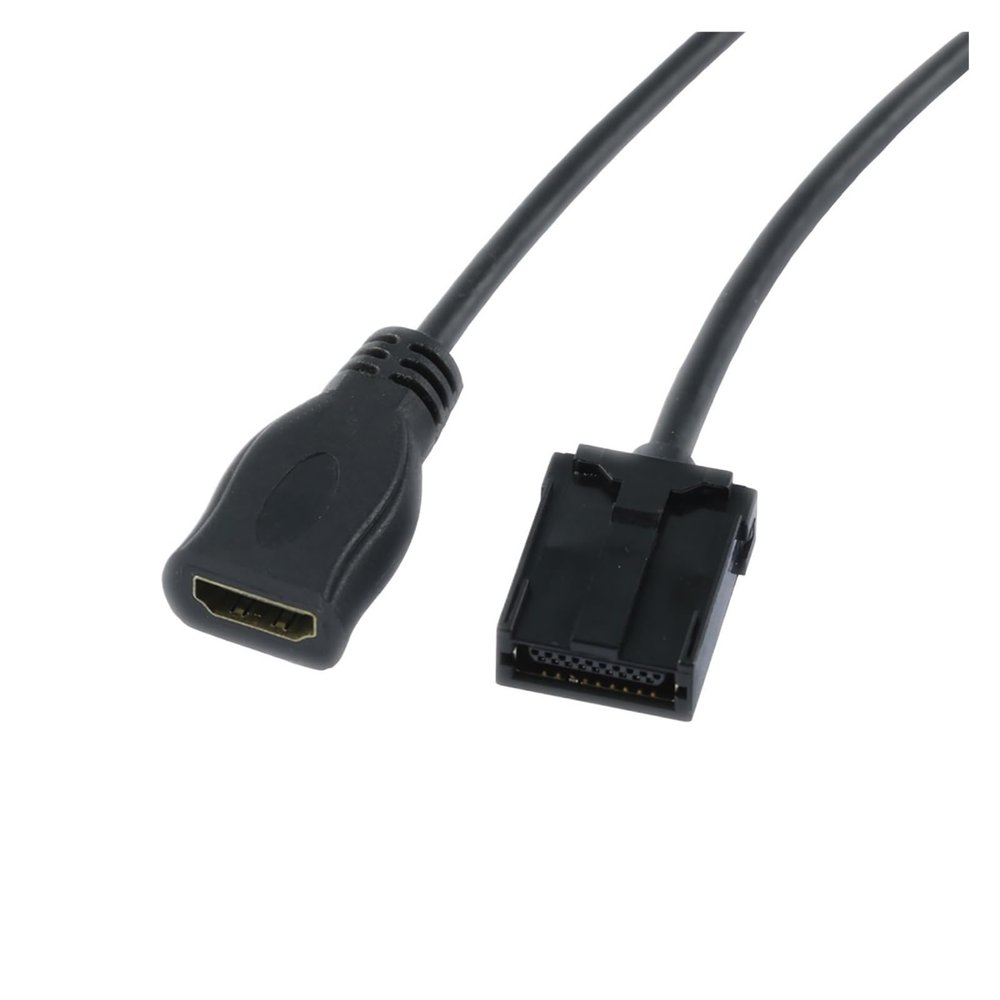 0.300cm 4K 60Hz High Speed HDMI E Type 19P Male ABS Shell to HDMI A/F Female Black molding with Ethernet Cable