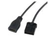 0.300cm 4K 60Hz High Speed HDMI E Type 19P Male ABS Shell to HDMI A/F Female Black molding with Ethernet Cable view 1