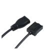0.300cm 4K 60Hz High Speed HDMI E Type 19P Male ABS Shell to HDMI A/F Female Black molding with Ethernet Cable view 3