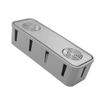 CONGARTENO Cable Management Box for Desk Organization Power Cord Holder Data Cable Storage Box Grey Cord Organizer view 1