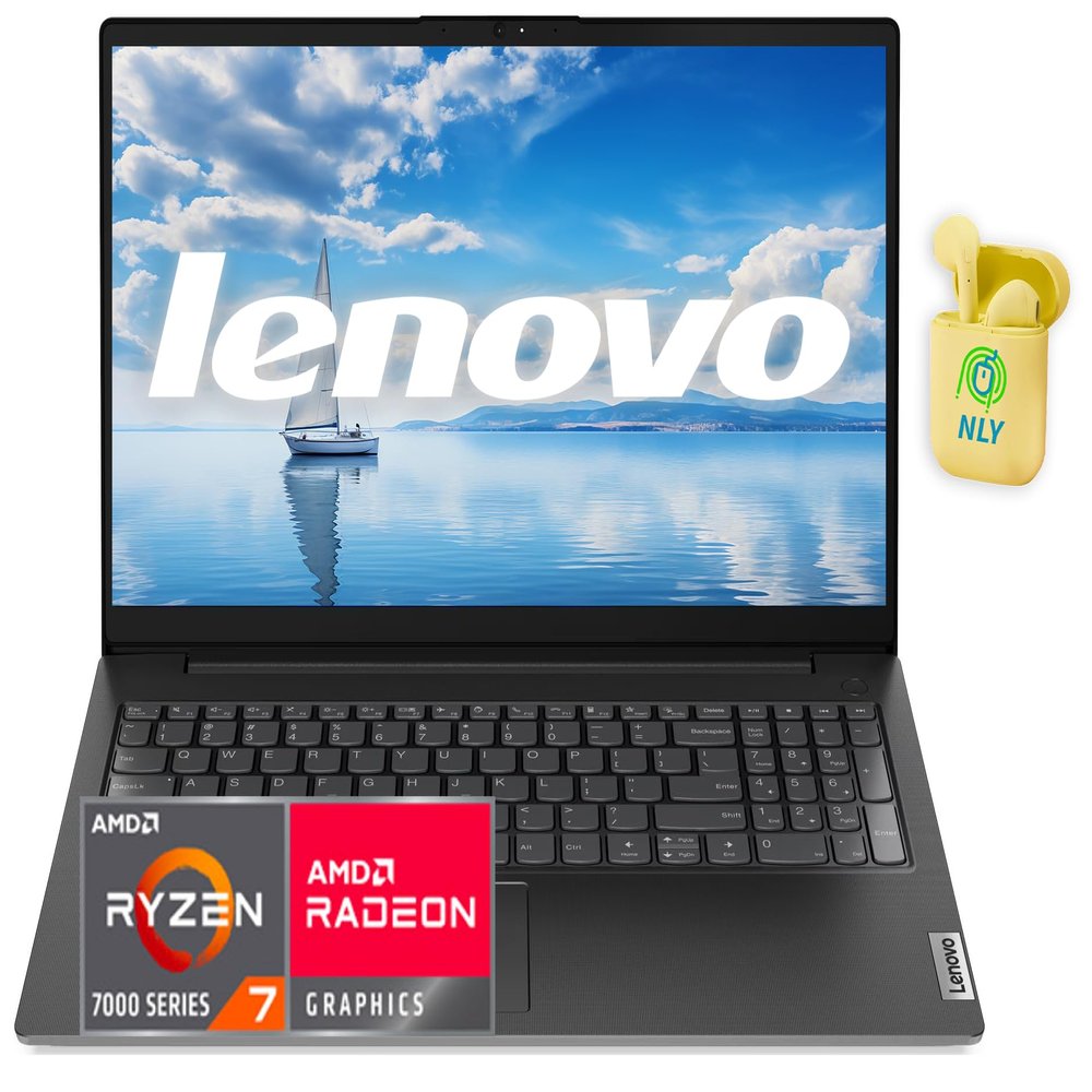 Lenovo V15 G4 15.6" FHD Business Laptop, AMD 8-core Ryzen 7 Processor, 40GB RAM 2TB SSD, WiFi 6, Ethernet, Numeric Keypad, NLY Earphones, Business Black
