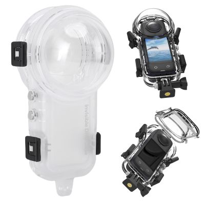 EBTOOLS 60m/197ft Invisible Dive Case for X5, Underwater Diving Housing Cover Protective, Sealed Shell Photography Housings, with Bracket Prevent Fog Sheet