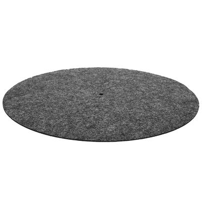 Keenso Turntable Platter Mat 12 Anti Vibration Audiophile Pad for Record Players Turntable Felt (Black)