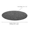 Keenso Turntable Platter Mat 12 Anti Vibration Audiophile Pad for Record Players Turntable Felt (Black) view 2