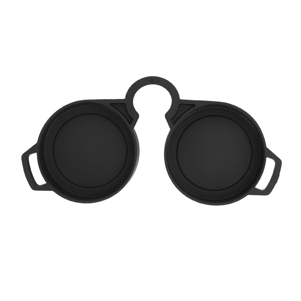 Serounder Binocular Rainguard Cover, Rubber Protective Eyepiece Lens Dustguard for 42 45mm Ocular Lens, with Strap Attachment for 8x30 10x30 8x32 8x50 10x50 8x56 10x56 Binoculars