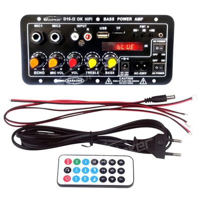 D10-Ii | 220V | D10-Ii Bluetuth Audio Amplifier Board with Led Screen 30-120W for 4 Ohm Speaker Home Power Amplifier Module New 2026 High for Reliable Electronic Component