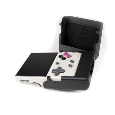 Felt Grip 2-in-1 for Anbernic RG35XX Plus Reversible Screen Cover GBC Style Chin Grip Felt Screen Protector