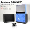 Felt Grip 2-in-1 for Anbernic RG40XX-V Slim Comfort Grip Felt Lining Case with Felt Wrap Ergonomic for RG40X Handheld for RG40 V Chin Pattern by JCSFY view 2
