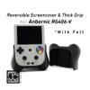 Felt Grip 2-in-1 for Anbernic RG406V Reversible Screen Cover Thick Chin Grip Felt Screen Protector Gaming Handheld Protection Fun Textured Pattern view 2