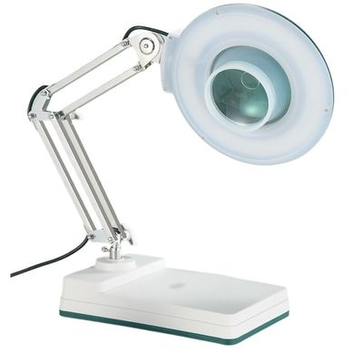 MVUYO Desktop Magnifying Glass with LED Light Desktop Reading Bracket Maintenance Magnifying Glass