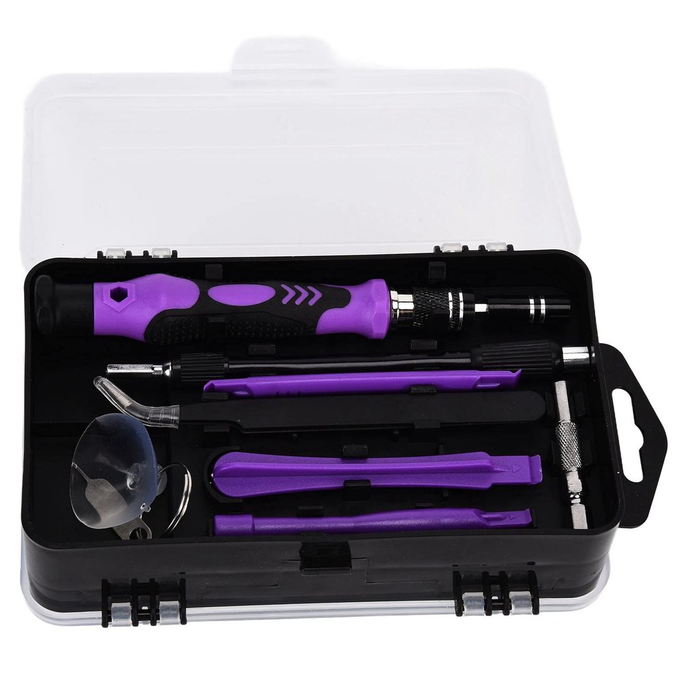 115 in 1 Multifunctional Set with Magnetic Accuracy for Electronics Repair Tool Kit (Purple)