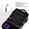115 in 1 Multifunctional Set with Magnetic Accuracy for Electronics Repair Tool Kit (Purple) view 2