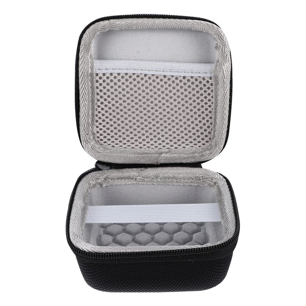 CONGARTENO Portable Charger Case for Power Adapter with Hook Shockproof Storage Pouch for Travel Black
