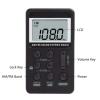 DC 5V AM FM Dual Band Stereo Radio USB Charging 3.5MM Jack 58 Stations Save Up Power-Saving Lock Screen for Sports view 3