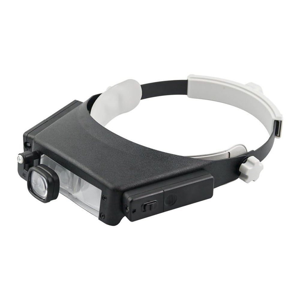 MVUYO Wearing Electronic Repair Magnifying Glass LED Elderly Reading Magnifying Glass