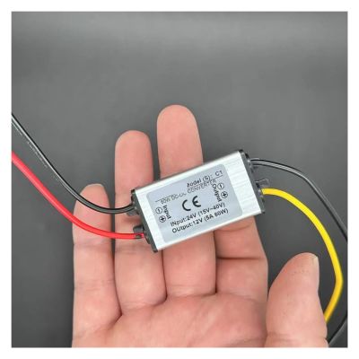 YCWHRCXKUZ High Power 60W 24V Step-Down to 12V DC-DC Buck Converter Module (15V~40V Input to 12V 5A Max Output), Constant Voltage Power