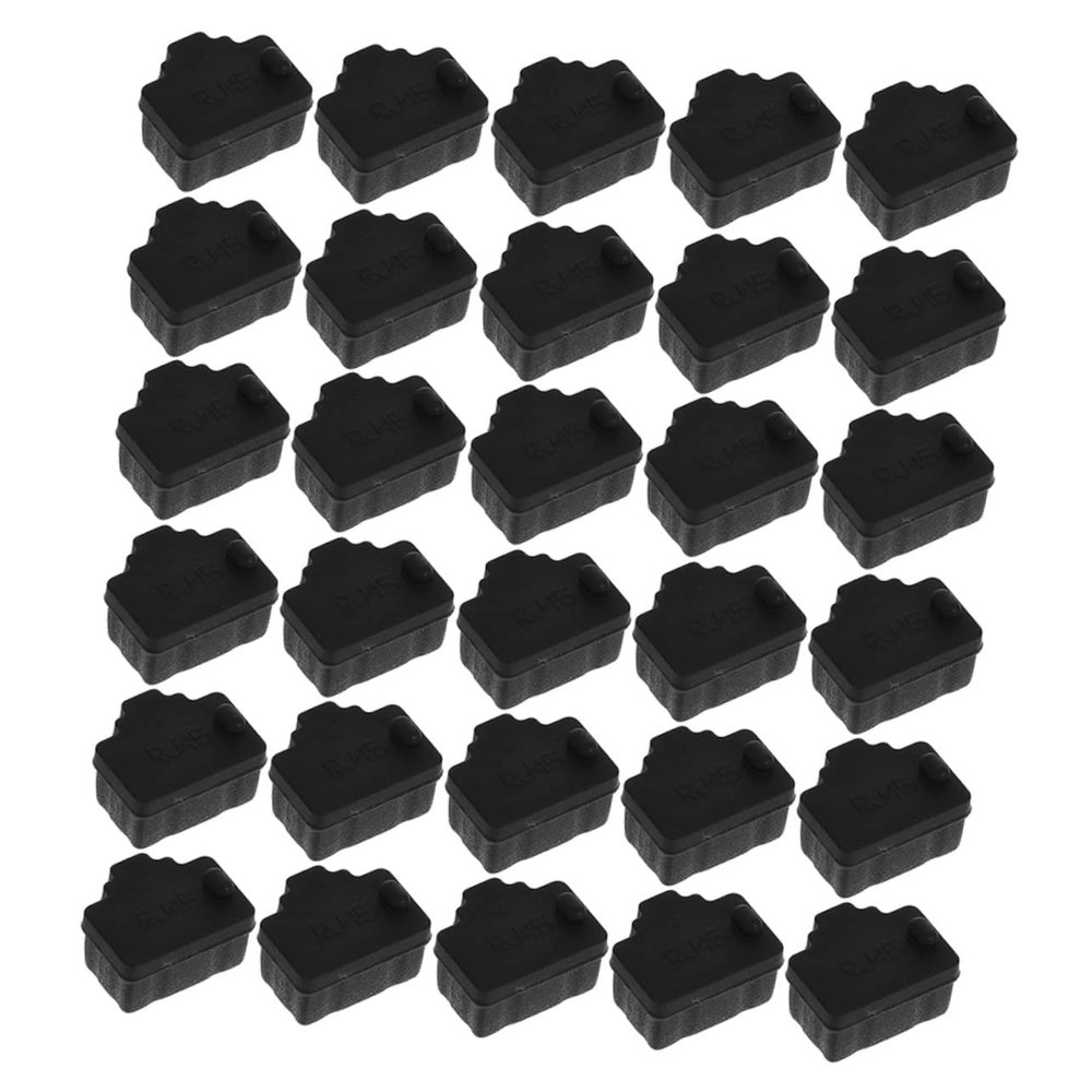 MOLUCKFU 50pcs Cover Plug Cap for Ethernet Port Dust Protector for PC Routers and Universal Ethernet Hub Port Plug