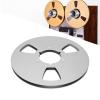 1/4 10.5 Inch 3 Hole Empty Takeup Reel, Aluminum Alloy Material, Universal Opening Machine Part, Compatible for Pioneer, Restoration Tape Recorder, Low Noise Experience (Silver) view 2