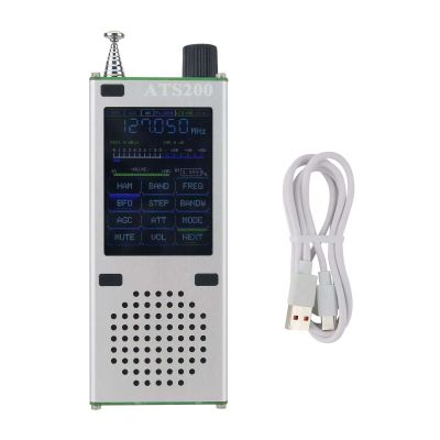 ATS200 Full Band Radio 2.4" TFT Touch Screen BT5.3 Stereo & 3.5MM Audio Transmission Support AM FM LW SW SSB AR Modes