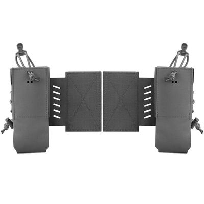 2PCS - Universal Adjustable Radio Bag, Tactical Radio Pouch with Hook and Loop, Elastic Cord Radio Cases Walkie Talkie Holder for AN/PRC-163,AN/PRC-152,AN/PRC148