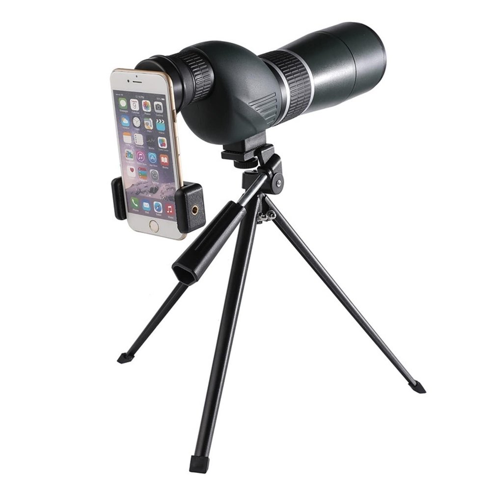 20-60x60 Zoom Monocular Telescope, High Magnification, Waterproof, Shockproof for Bird Watching, Hunting, Camping with Clip