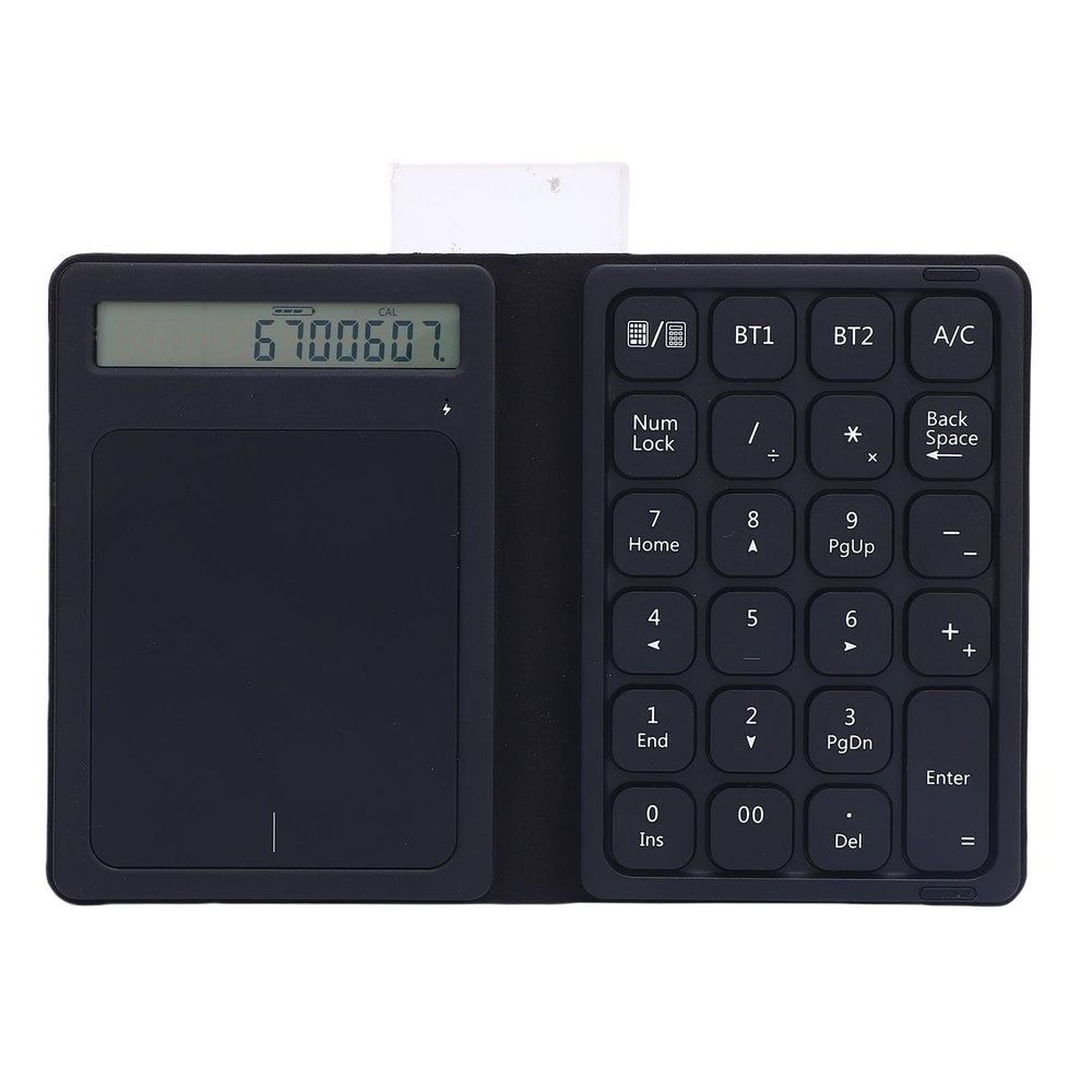 Diyeeni Portable Numpad, Number Pad with Touchpad and Calculator, Foldable Ultra Thin Wireless Numeric Keypad, Compatble with Wins, OS X