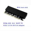 3in1 Adapter Card Heat Sink Sticker Screwdriver NVME PCIE NGFF M.2 SSD for Windows7/ 8/10 / for Linux Parts view 3