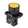 22mm Button XB2 Flat Touch Switch Button Momentary Button Switch Plastic Red Green Blue White Push Buttons 10A 220V 1NO 1NC(Yellow 1NO) view 1