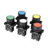 22mm Button XB2 Flat Touch Switch Button Momentary Button Switch Plastic Red Green Blue White Push Buttons 10A 220V 1NO 1NC(Yellow 1NO) view 2