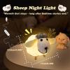 Small 3D Cute Sheep Lightning Night Light Warm White Changing Night Light NO DIY Decorations for Adults and Kids Indoor Home Bedroom view 2