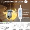 Small 3D Cute Sheep Lightning Night Light Warm White Changing Night Light NO DIY Decorations for Adults and Kids Indoor Home Bedroom view 3