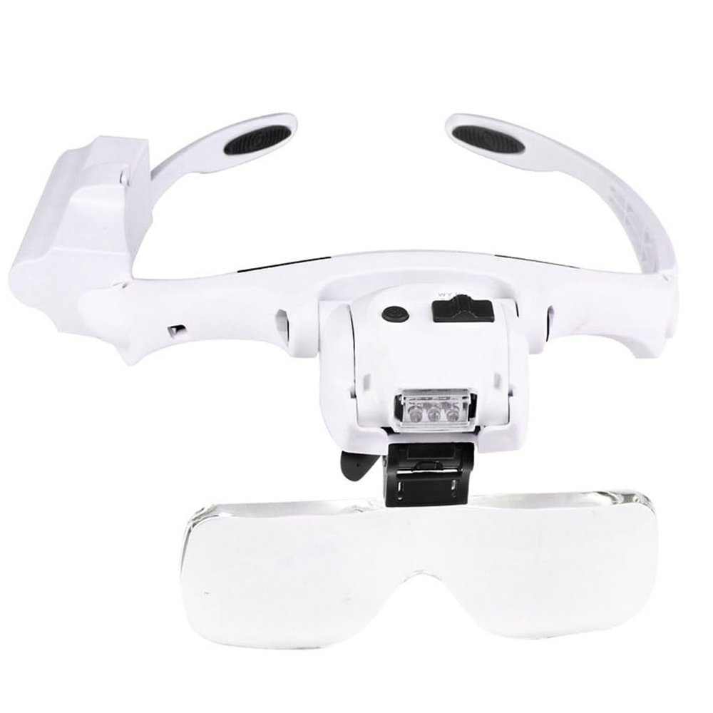 MVUYO Mounted LED Magnifying Glass Multiple Reading Maintenance Inspection Beauty Magnifying Glass