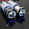 19mm 2 3 Position Switch Push Button Switch DPDT Illuminated Metal selector Rotary Switch with LED Waterproof Stainless Steel(White,2 Position_12-24V) view 2