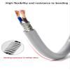 5m 4core 5core High Flexible Drag Chain Shielded Pure Copper Cable 26/24/22/20/18/17/15 AWG PVC Bending Resistant CNC Cable(5 cores,17 AWG-1.0MM) view 4
