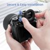 Round DK-29 Eyecup + Upgraded Hand Strap: Round Soft Silicon Z5II Z6III Z6II Z7II DK-29 Eyecup Eye Cup with Upgraded Quick Release Soft Neoprene Camera Hand Wrist Grip Strap with Sliding Lock view 4